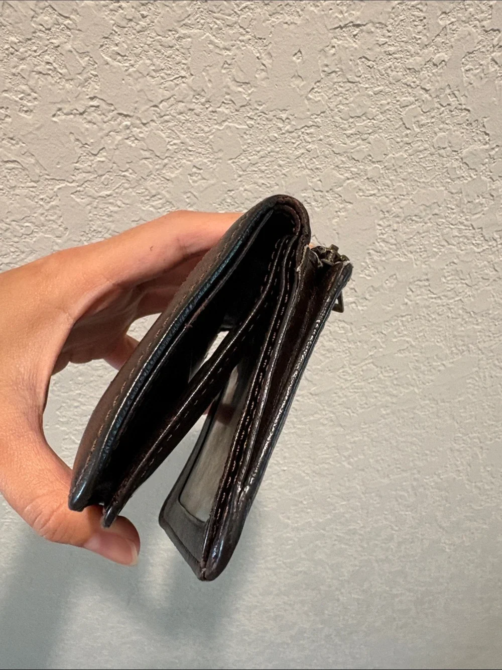 Louis Vuitton Men's Leather Bifold Wallet - Dark Brown